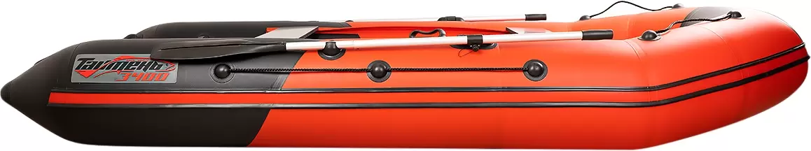 Моторно-гребная лодка Таймень NX 3400 НДНД PRO (красный/черный) фото 6