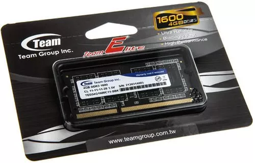Модуль памяти Team Elite TED34G1600C11-S01 DDR3 PC3-12800 4Gb фото 2