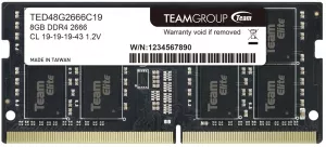 Модуль памяти Team Elite TED48G2666C19-S01 DDR4 PC4-21300 8Gb фото