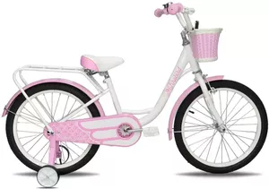 Детский велосипед Tech Team Firebird 18 2023 (белый/розовый) фото