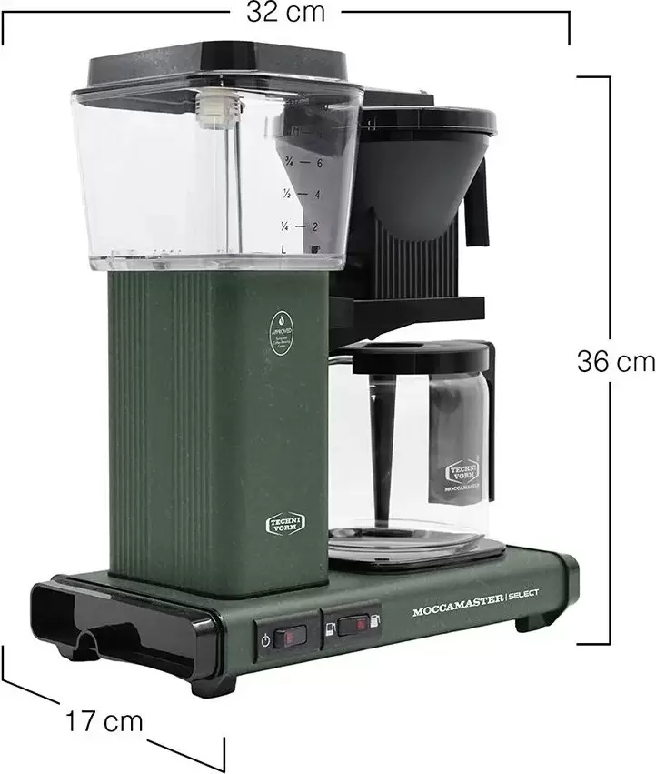 Капельная кофеварка Technivorm Moccamaster Select (Forest Green) фото