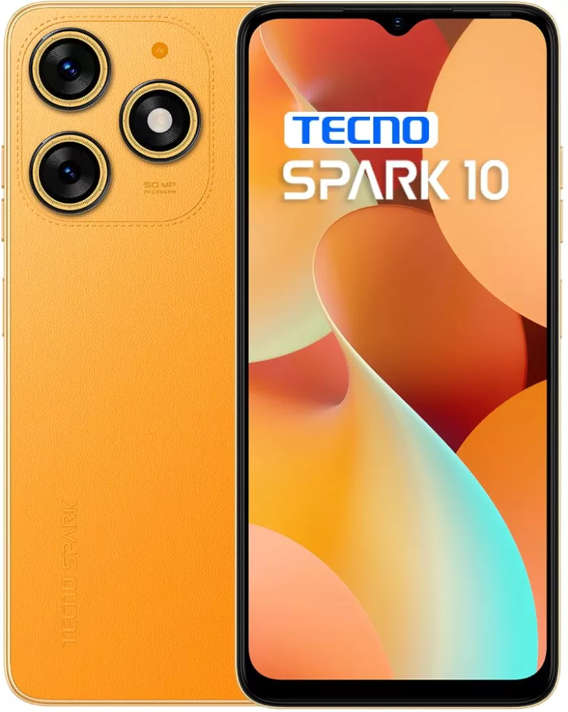 Смартфон Tecno Spark 10 4GB/128GB (оранжевый) купить недорого в Минске,  цены – Shop.by