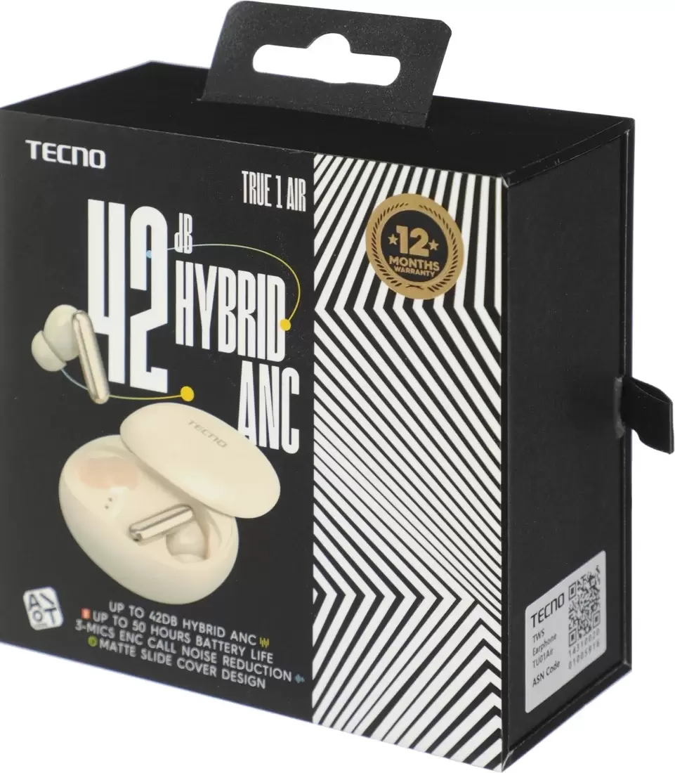 Наушники Tecno True 1 Air (бежевый) фото