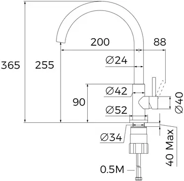 Смеситель Teka Uni 9310 116030070 фото