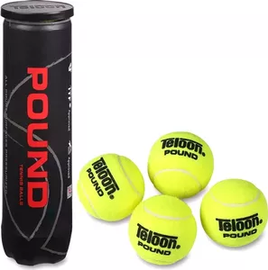 Набор теннисных мячей Teloon Pount-Tour 828T Р4 (4 шт, желтый) фото
