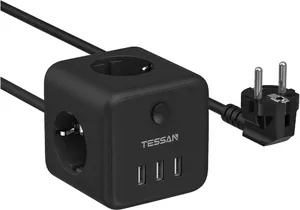 Сетевой фильтр Tessan TS-301 (черный) фото
