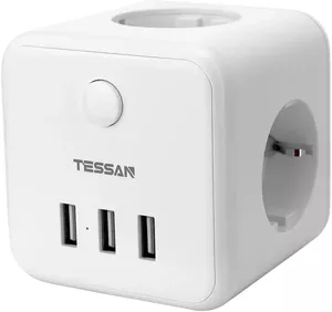 Сетевой фильтр Tessan TS-301-DE (белый) фото