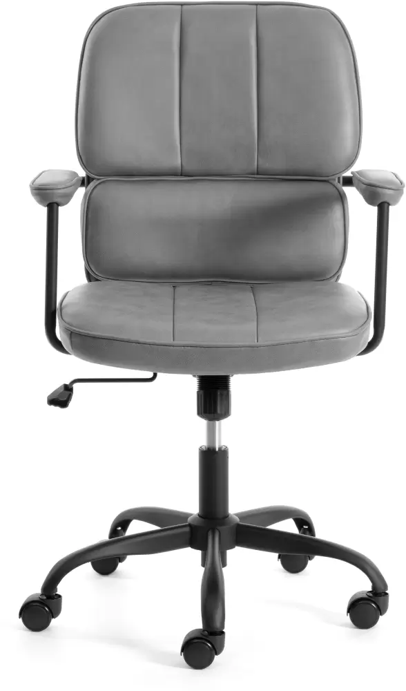 Кресло офисное Tetchair Alpha (иск. замша, серый) фото