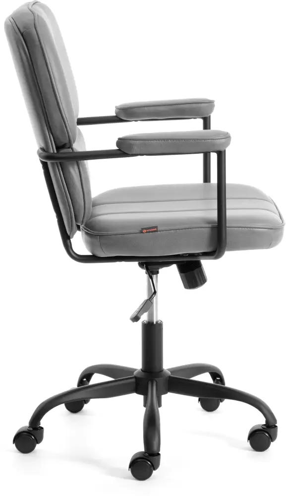 Кресло офисное Tetchair Alpha (иск. замша, серый) фото