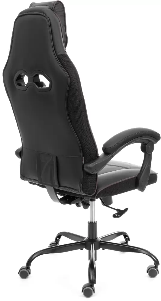 Игровое кресло TetChair Arena metalBL (кож/зам, черный/черный карбон, 36-6/карбон черный) фото