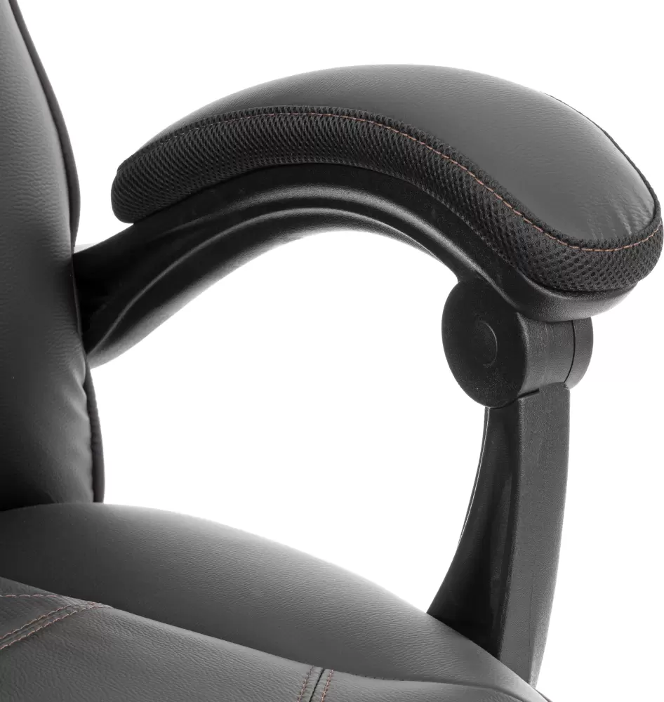 Игровое кресло TetChair Arena metalBL (кож/зам, черный/черный карбон, 36-6/карбон черный) фото