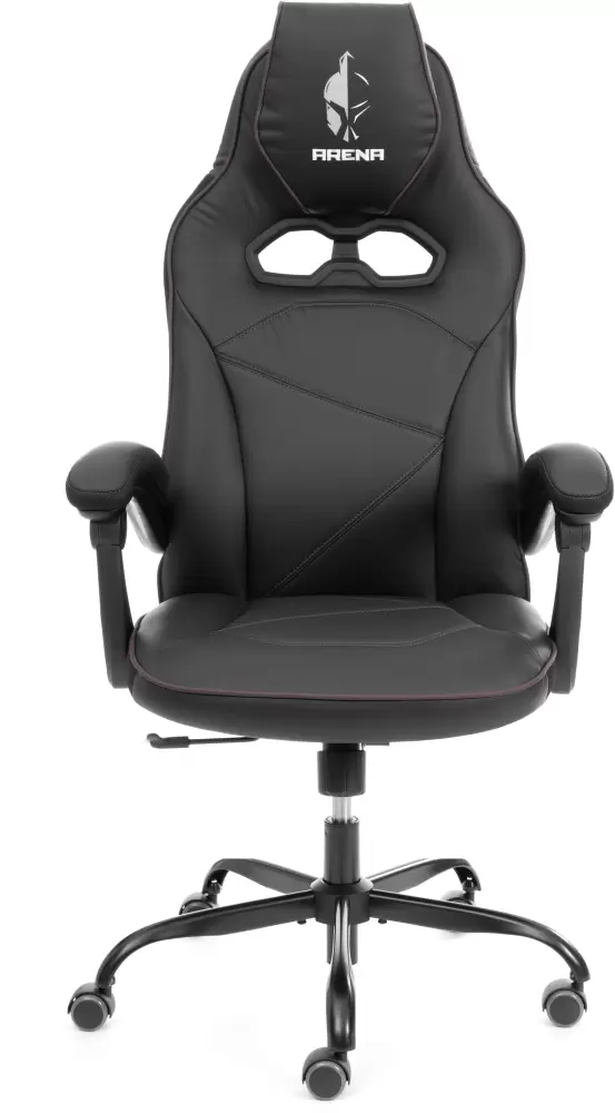 Игровое кресло TetChair Arena metalBL (кож/зам, черный/черный карбон, 36-6/карбон черный) фото