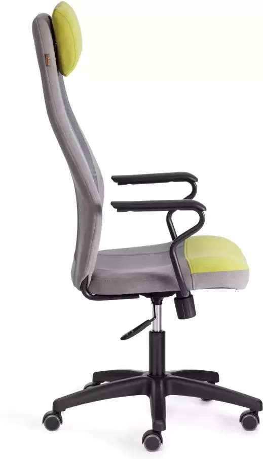 Офисное кресло Tetchair Aviator флок/ткань (олива/серый/серый) фото