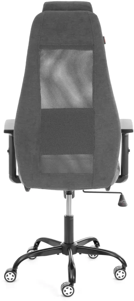 Кресло офисное Tetchair Aviator PLT metalBL (флок/ткань, серый, 29/W-12) фото