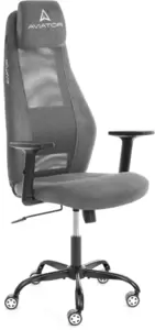 Кресло офисное Tetchair Aviator PLT metalBL (флок/ткань, серый, 29/W-12) фото