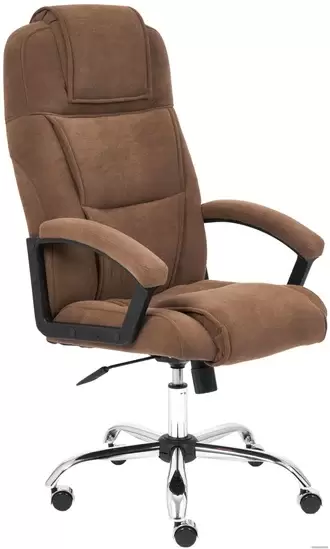 Tetchair Бергамо хром (флок, коричневый)