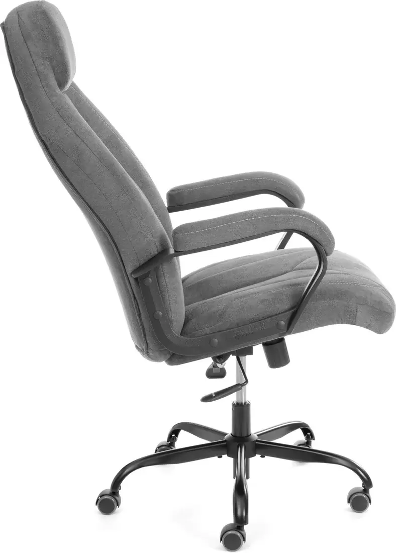 Офисное кресло TetChair Boss metalBL (ткань, серый) фото