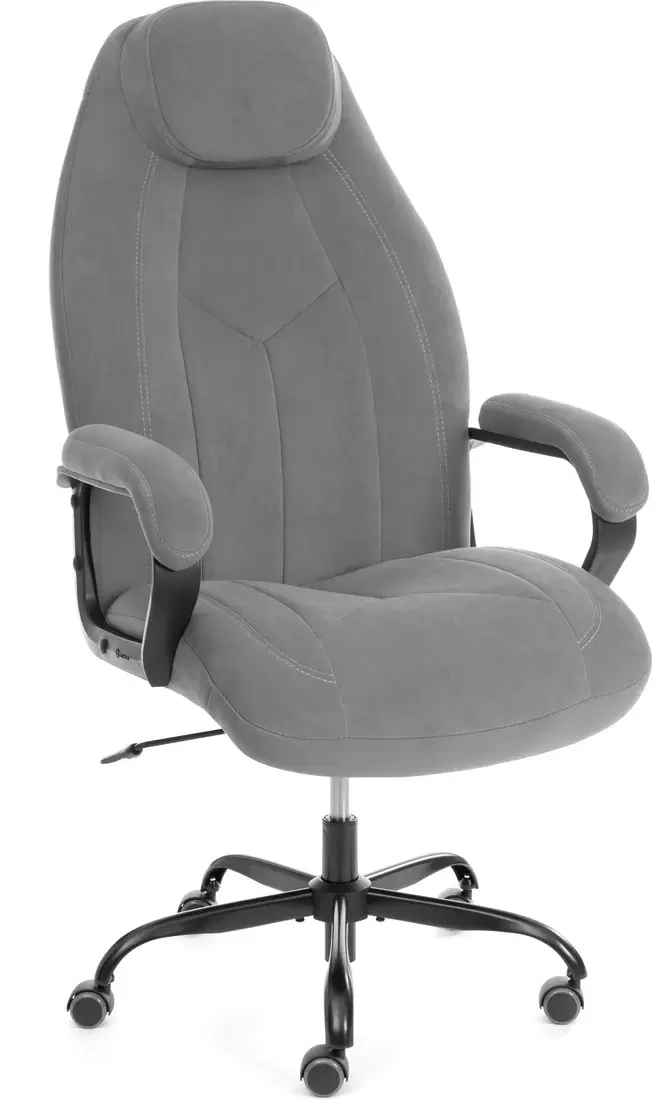 Tetchair Boss metalBL (велюр, серый)