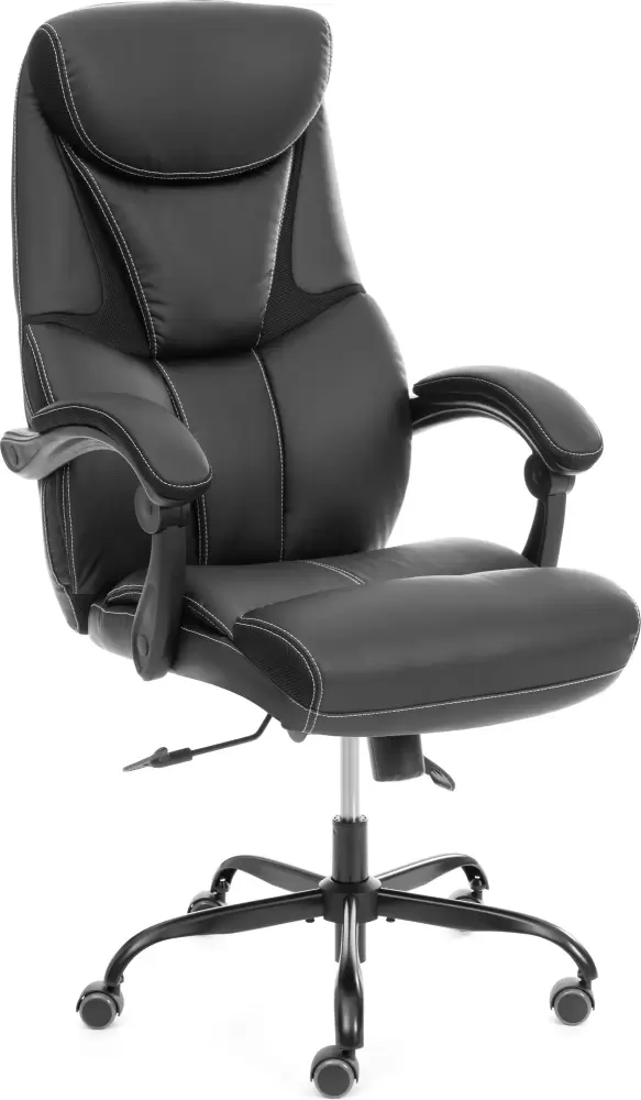 Tetchair Cambridge metalBL (кожзам/ткань, черный)