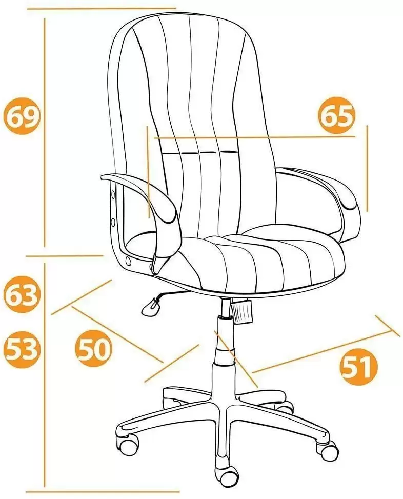 Офисное кресло TetChair CH 833 (черный) фото