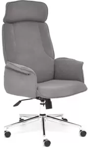 Офисное кресло TetChair Charm (флок, серый) фото