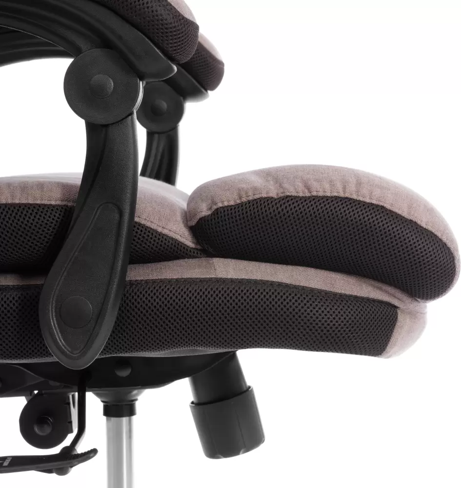 Кресло офисное Tetchair Chief metalBL (ткань, светло-коричневый, KUB 03/TW-24) фото