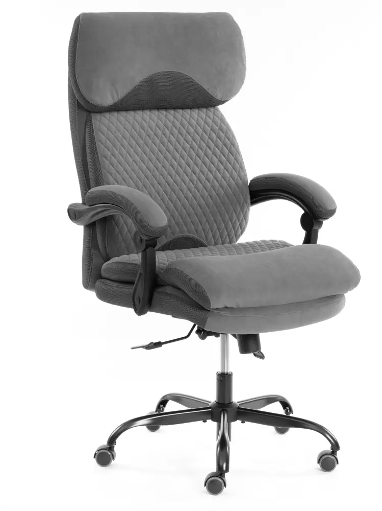 Tetchair Chief metalBL (велюр/ткань, серый, 29/TW-12)