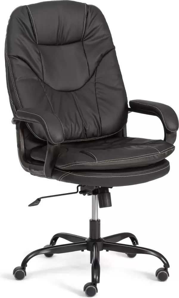 Tetchair Comfort Lux (22) metalBL (кожзам, черный, 36-6)