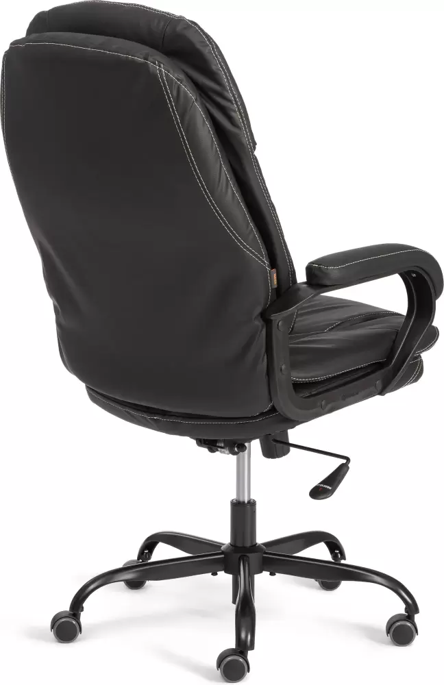 Офисное кресло TetChair Comfort Lux (22) metalBL (кожзам, черный, 36-6) фото