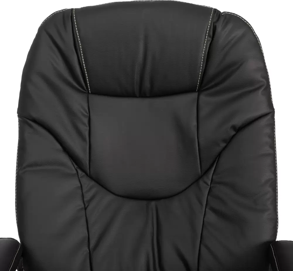 Офисное кресло TetChair Comfort Lux (22) metalBL (кожзам, черный, 36-6) фото