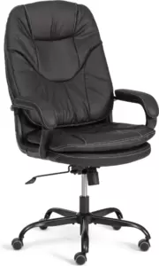 Tetchair Comfort Lux (22) metalBL (кожзам, черный, 36-6)