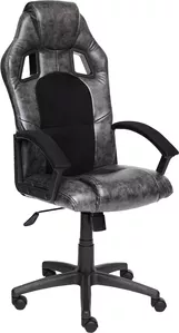 Кресло TetChair Driver (экокожа/ткань, серый/черный) фото