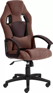 Кресло TetChair Driver (флок/ткань, коричневый) фото