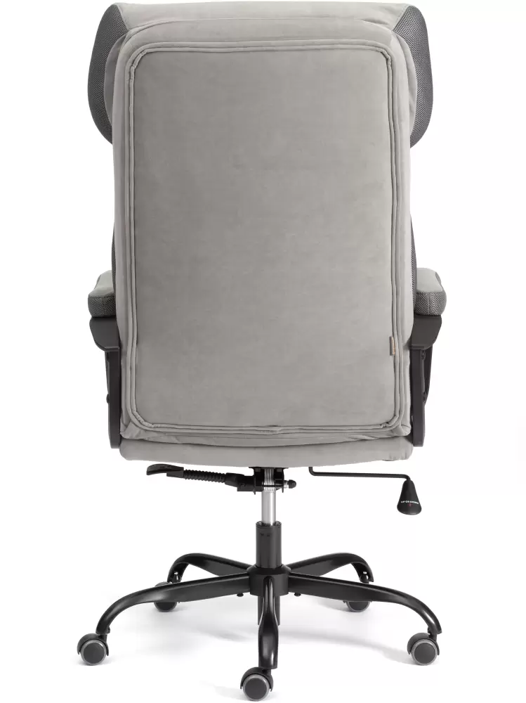 Офисное кресло Tetchair Duke metal BL (велюр, серый) фото