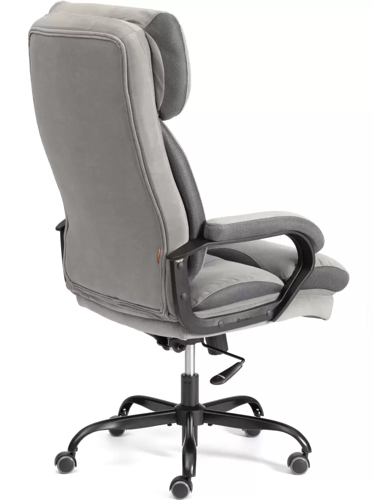 Офисное кресло Tetchair Duke metal BL (велюр, серый) фото
