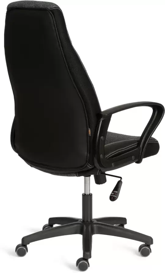 Офисное кресло TetChair Inter (24 кожзам/ткань, черный/серый) фото