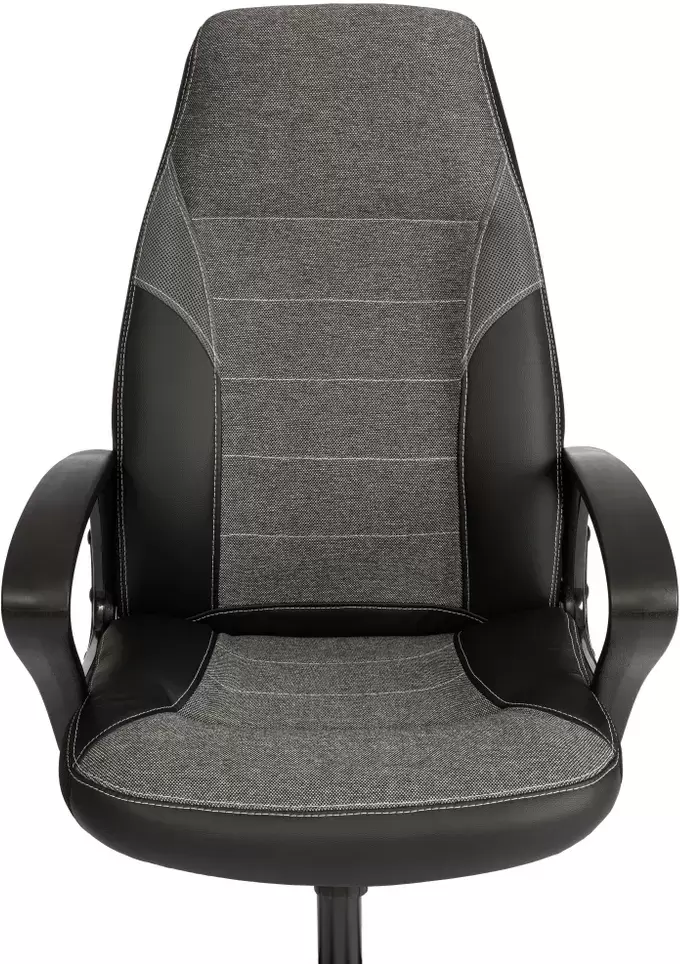Офисное кресло TetChair Inter (24 кожзам/ткань, черный/серый) фото