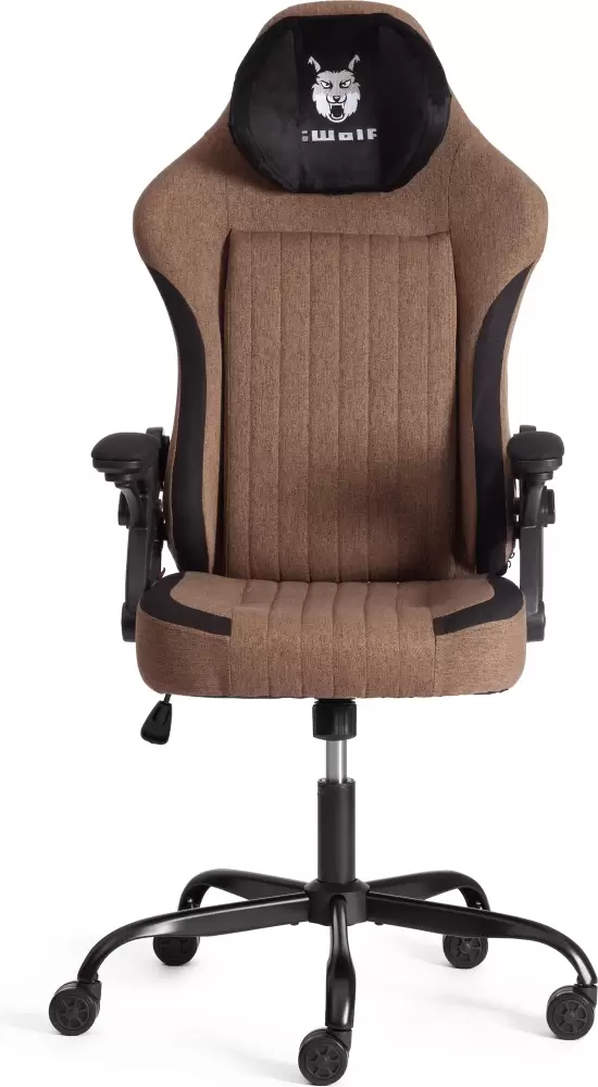 Tetchair iWolf (ткань, черный/коричневый)