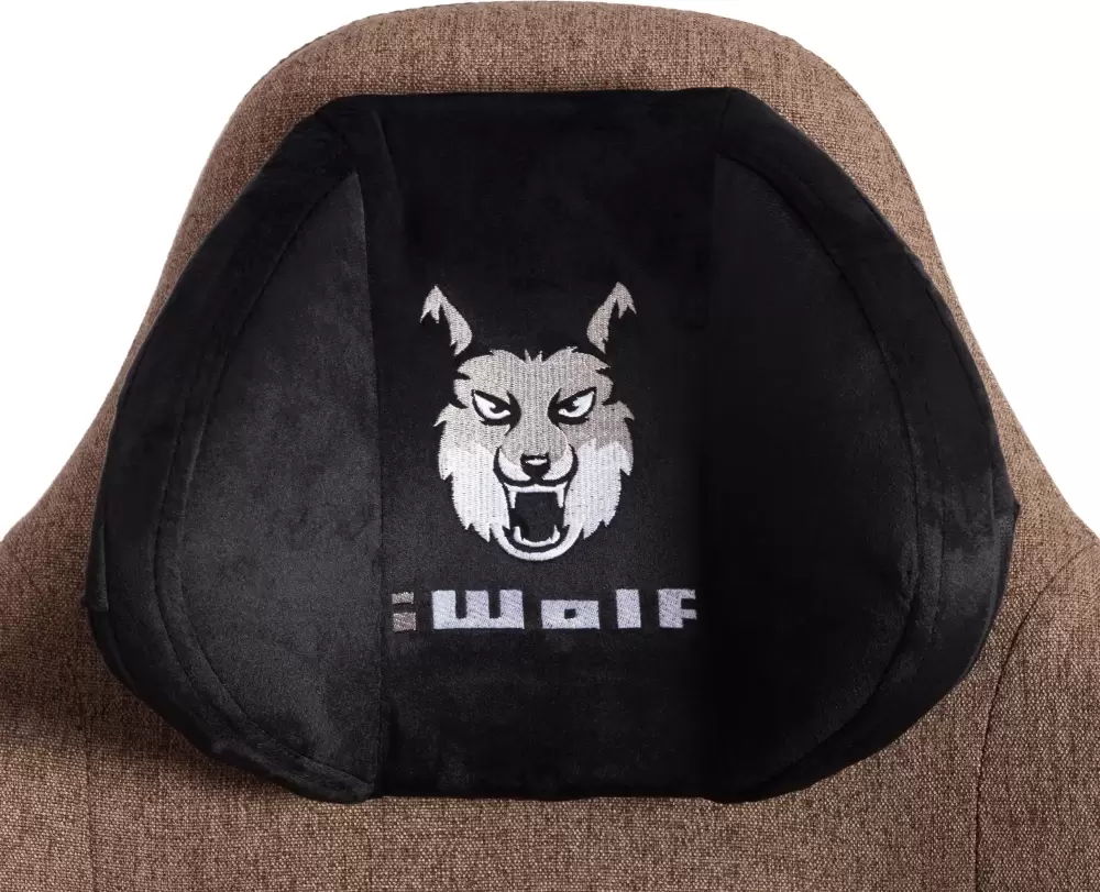 Офисное кресло TetChair iWolf (ткань, черный/коричневый) фото