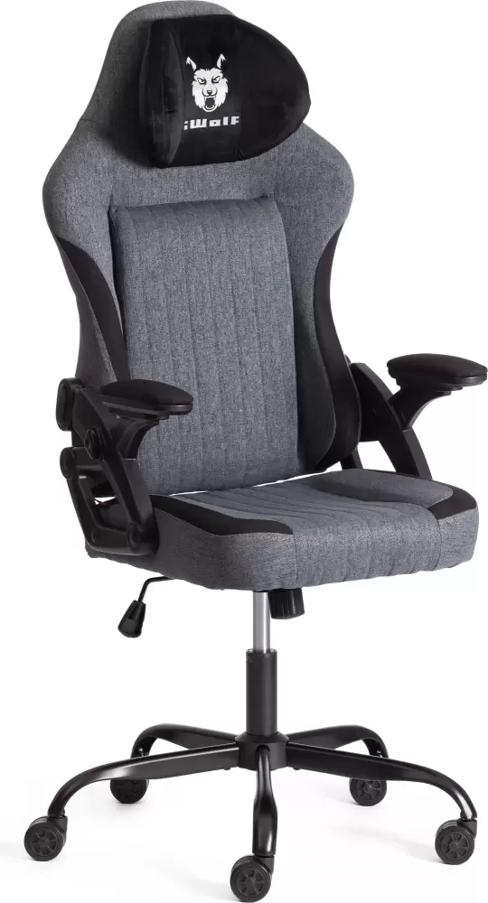 Tetchair iWolf (ткань, черный/серый)