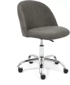 Офисное кресло TetChair Melody (ткань/флок, серый) фото