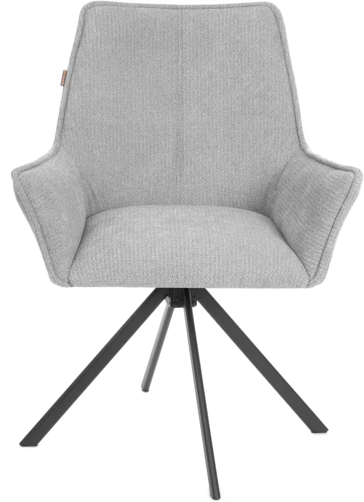 Офисный стул Tetchair Мурано (хром, велюр/букле (HYP), светло-серый) фото