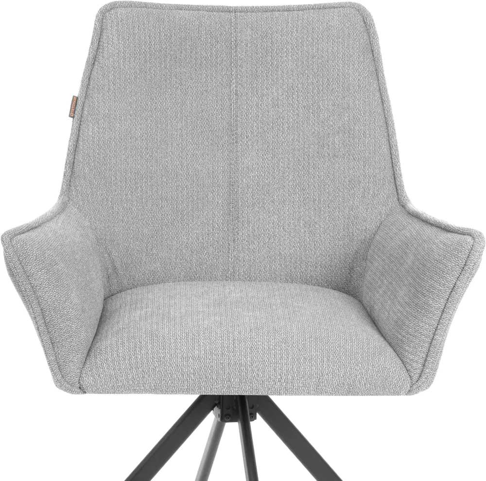 Офисный стул Tetchair Мурано (хром, велюр/букле (HYP), светло-серый) фото