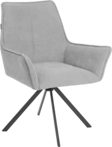 Tetchair Мурано (хром, велюр/букле (HYP), светло-серый)