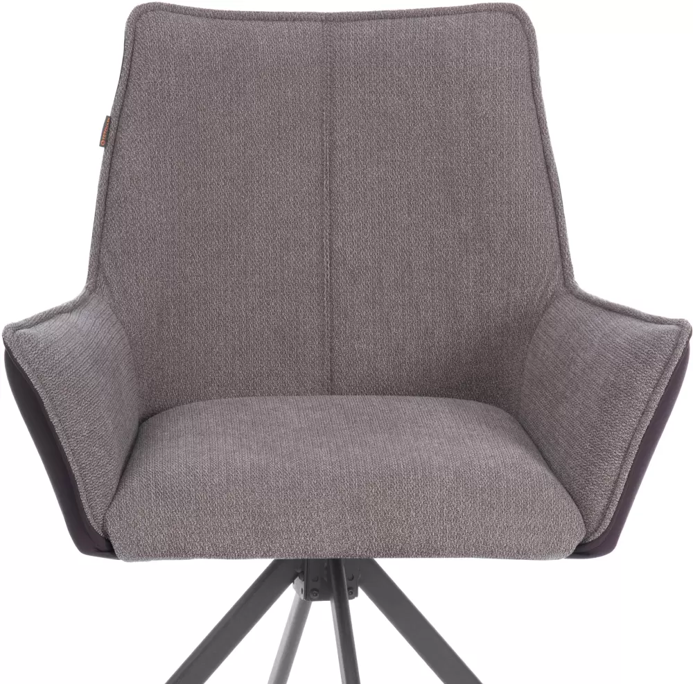Офисный стул Tetchair Мурано опора 360 (велюр/букле (HYP), экокожа, бежевый/коричневый) фото