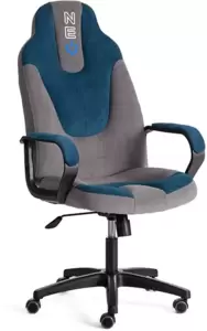 Игровое кресло Tetchair Neo 2 (флок серый/синий) фото