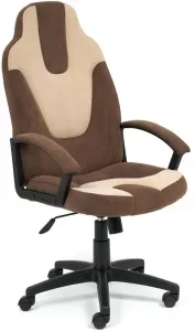 Кресло TetChair Neo 3 (флок, коричневый/бежевый) фото