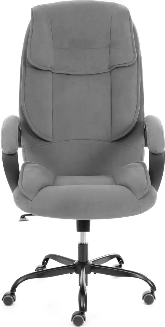 Офисное кресло Tetchair Oreon metalBL (велюр серый, 29) фото