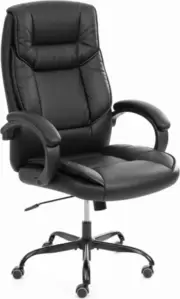 Офисное кресло TetChair Oreon metalBL кожзам (черный, 36-6)