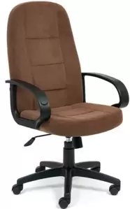 Офисное кресло TetChair СН-747 (флок, коричневый) фото